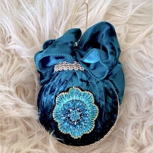 Handmade Velvet Christmas Ornaments, with Rhinestones. Color can made to order.